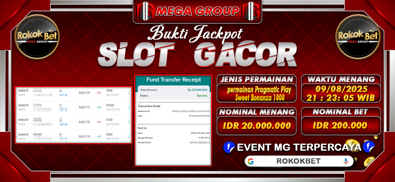 Bukti JP situs Rokokbet hari Minggu, 10 Agustus 2025